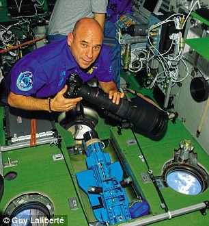 Guy on board the International Space Station in 2009